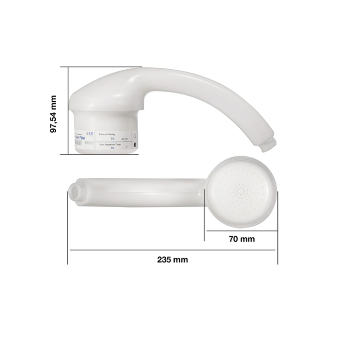 Sistema de protecção contra a contaminação da água saida cabeça chuveiro