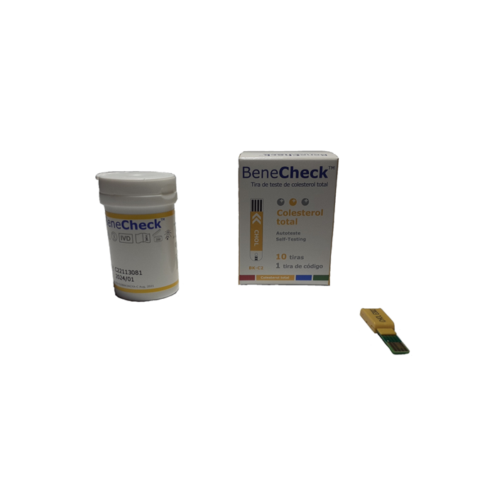 Tiras Colesterol BeneCheck - caixa 10