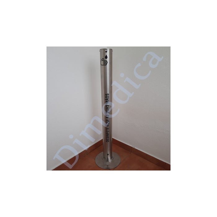 Coluna Desinfectante Inox com Pedal para 5lt
