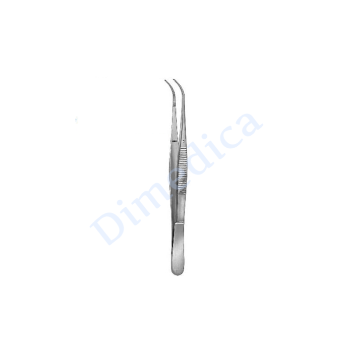 Pinça Tecidos, 14.5 cm, Curva e Dentada