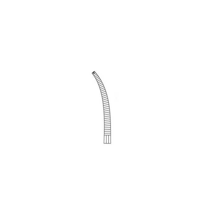 Pinça Crile, 14 cm, Curva e Dentada